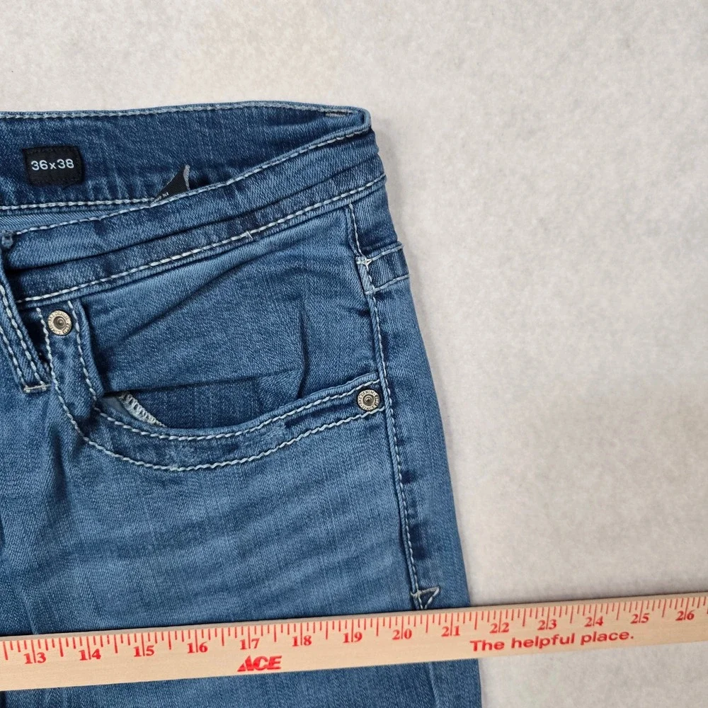 BKE Jake Straight Leg Jeans Mens 36x38 Medium Wash Denim ABP15258
